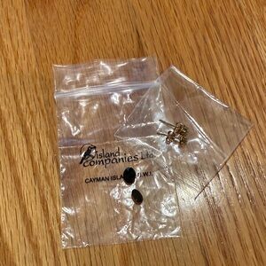 Purple stud earrings